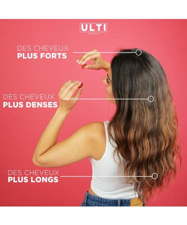 Ulti Paris Biotin Gummies for Hair Growth - Hair Supplement - Vitamin B12 Vitamin D Vitamin E - Vegan & Made in France - Zinc Biotin Hair Regrowth - Buy Online on GoSupps.com