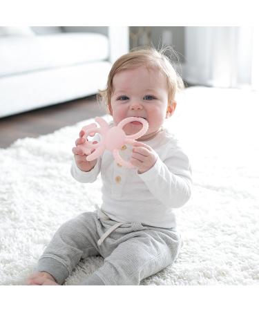 Dr. Brown's Flexees Pink Bunny Silicone Baby Teether - BPA Free - 3m+ | 1 Pack - Buy Online on GoSupps.com