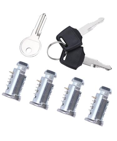 DUTUEKI 4 Pack of Lock Cylinder Replacement for Thule Car Racks System Components One-Key System Lock Cylinders Compatible with Thule Roof Racks and Accessories