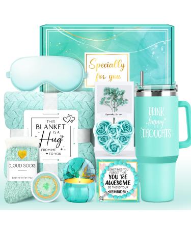 Gift Basket for Women Luxury Self Care Spa Kit Unique Birthday & Get Well Gifts for Her Care Package Box for Girlfriend Best Friend or Mom