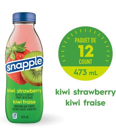 Snapple Naturally Flavoured Fruit Beverage Kiwi- Strawberry 473mL 12-Count & Naturally Flavoured Fruit Beverage Lemonade 473mL 12-Count - Buy Online on GoSupps.com