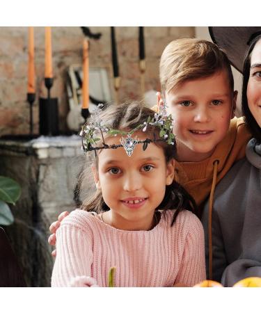 Cabilock Bridal Green Leaf Crown Fairy Flower Leaf Headband Woodland Elf Headpiece Bohemian Headpiece Photo Prop for Women Girls Wedding Cosplay Accessories - Buy Online on GoSupps.com