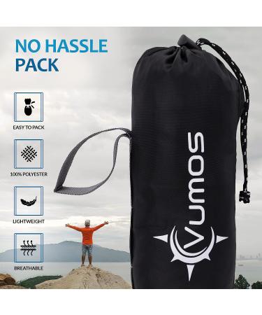 Vumos Silk-Like Sleeping Bag Liner & Camping Sheet - Gray Single with Full Length Zipper - Buy Online on GoSupps.com