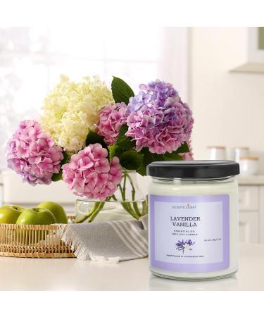 Essential Oil Candle | Lavender Vanilla Aromatherapy | All-Natural Soy | 9 Oz Glass Jar | 40 Hour Burn Time | Perfect Gift for Men & Women - Buy Online on GoSupps.com