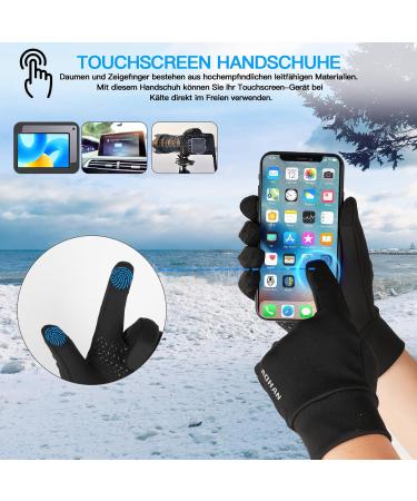Yaniky Touchscreen Gloves - Warm Winter Sports Gloves for Men & Women | Non-Slip Running & Bike Gloves for Hiking & Driving - Buy Online on GoSupps.com