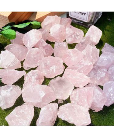 Xiannvxi 100% Natural Rose Quartz Stone Crystals - Healing Reiki Rocks & Bulk Raw Stones (200g) - Buy Online on GoSupps.com
