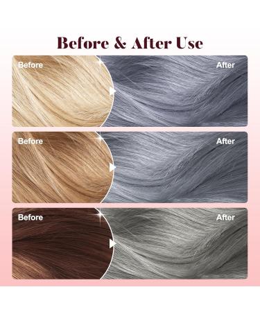 Shoupin Hair Color Nourishing Dye for Men & Women - No Bleaching Tea Gray (1 Fl Oz) - International Shipping Available - Buy Online on GoSupps.com
