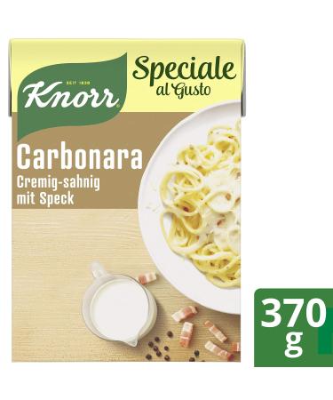 Buy Knorr Speciale Carbonara Sauce 370g - Authentic Italian Flavor for International Shipping - Buy Online on GoSupps.com
