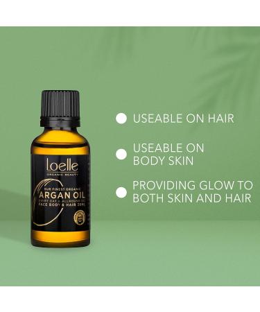 Loelle Loelle - 100% Pure Cold-Pressed Argan Oil - Organic Argan Oil for Hair Face Hands - Vegan Moisturizing Body Oils Rich in Vitamin E - Hand-Harvested in Morocco 30ml - Buy Online on GoSupps.com