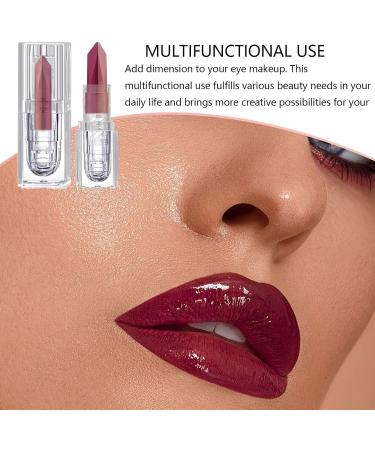  Nuyhadds Matte Lipstick - Moisturizing Makeup Lip Gloss Matte Lipstick | Non-Sticky Two-Tone Lip Gloss Long-Lasting Moisturizing Lipstick for a Healthy Appearance - Buy Online on GoSupps.com