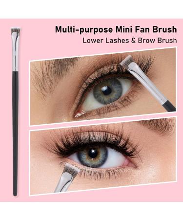 4PCS Mascara Fan Brush Set - Enhance Lower Lashes & Natural Lifted Effects | Smooth Apply No Clumping | Best Synthetic Fibre Lash Wand - Buy Online on GoSupps.com