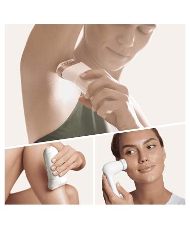 Braun Silk- pil 9-880 Epilator: Long-Lasting Hair Removal Kit for Women with Facial Cleansing Brush, High Frequency Massage Cap, Shaver, Trimmer Head - Cordless Wet & Dry Epilation - Buy Online on GoSupps.com