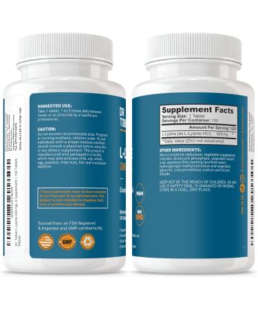 Dr. Tobias Omega 3 Fish Oil 2000 mg + L Lysine 500 mg Tablets Triple Strength EPA/DHA for Heart & Brain Support with Essential Amino Acid for Collagen & Skin Health - Buy Online on GoSupps.com