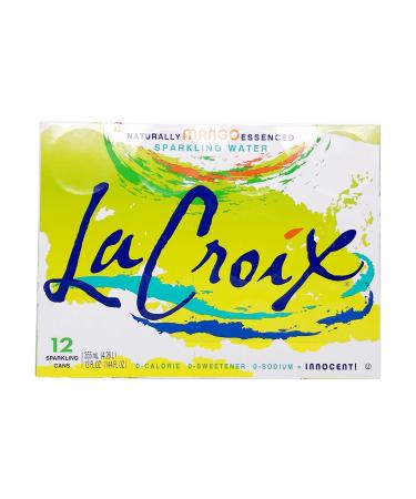 La Croix, Water Sparkling Mango, 12 Fl Oz, 12 Pack