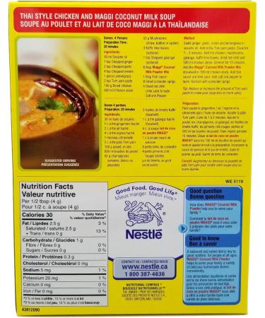 Maggi Instant Coconut Milk Powder Mix 10.6oz (300g) - Pack of 2 - Buy Online on GoSupps.com