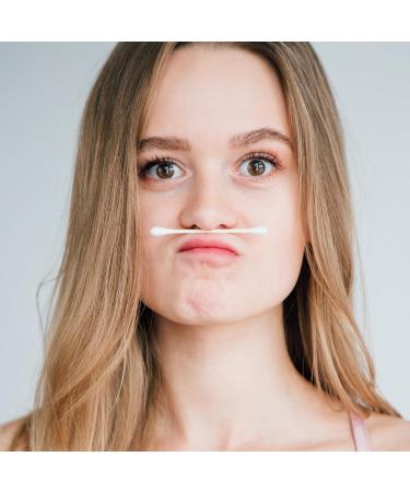 Eco-Friendly Bamboo Cotton Swabs - 100 White Pieces for Sustainable Living - Buy Online on GoSupps.com