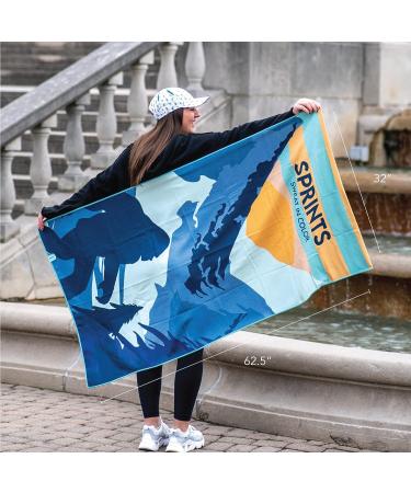 Sasquatch Full-Sized Athletic Running Towel & Car Seat Cover - Moisture Wicking - Buy Online on GoSupps.com