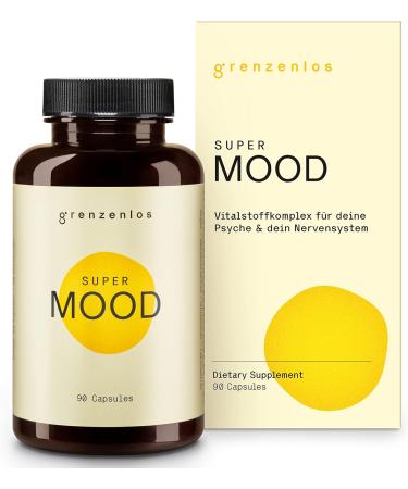 Limitless Super Mood - High-Dose Vegetable Capsules for Mental Well-Being | Ashwagandha & Maca | 90 Capsules Made in Austria - Shop Internationally - Buy Online on GoSupps.com