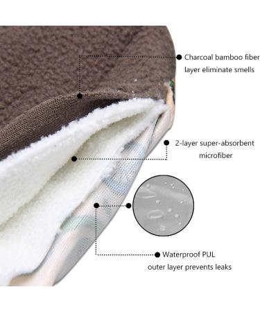 Teamoy 6Pcs 7.9 Reusable Washable Cloth Menstrual Pads with Wet Bag - Small Mixed Pattern - Buy Online on GoSupps.com