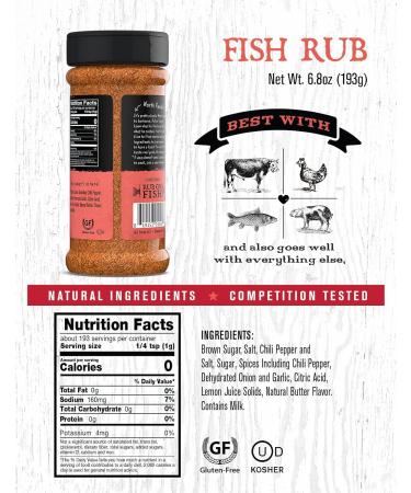 Rufus Teague Rub Fish 6.8 oz - Buy Online on GoSupps.com
