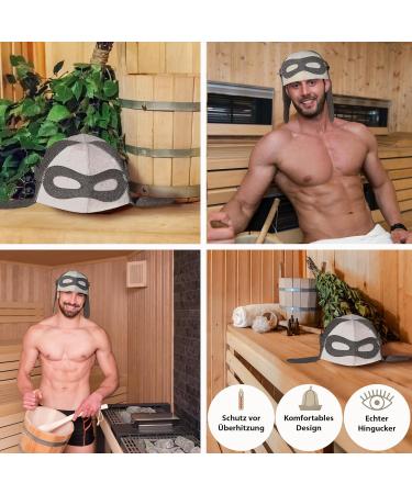 Buy Prinzeps Men's Embroidered Pilot Plane Sauna Hats | 100% Felt Sauna Caps & Unique Sauna Gifts - Buy Online on GoSupps.com