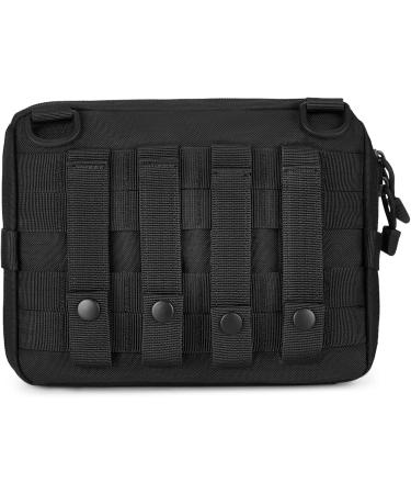 HuntVP Tactical First Aid Bag - Waterproof 1000D Molle Pouch with Red Cross Patch for Camping & Outdoor - Type 3 Black - Buy Online on GoSupps.com