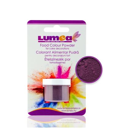 Dekozauber24 food coloring powder fat-soluble 2-4g can for fondant marzipan etc. Baking accessories cake decoration (aubergine)