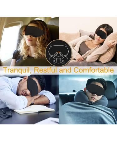 iDOMi Weighted Eye Mask for Men and Women - Soft Black Sleep Mask for Side Sleepers and Travel - Blindfold Eye Pillow for Deep Sleep - Buy Online on GoSupps.com