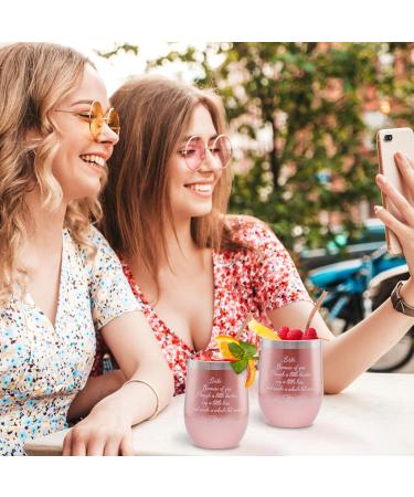 Best Friend Gift Basket for Teenage Girls - Birthday Gifts for Women - Pink Tumbler, Perfume Atomizer, Mirror, Sleep Mask, Candle & More - Buy Online on GoSupps.com