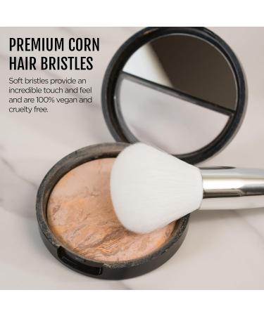 Buy 2 in 1 Dual Ended Makeup Brush - Eye Blending & Foundation Powder Brush Vegan Bristles for Cheeks & Eyes International Shipping Available - Buy Online on GoSupps.com