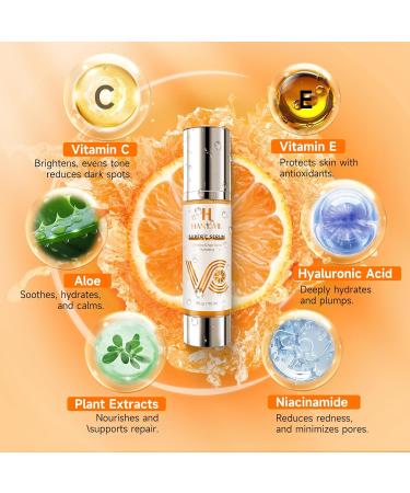 HANYWIL Vitamin C Serum for Mature Skin 20% Vitamin C Face Serum with Hyaluronic Acid Dark Spot Remover Hydrating Skincare for Wrinkle Reduction Lifting & Firming - 1.7 fl oz - Buy Online on GoSupps.com