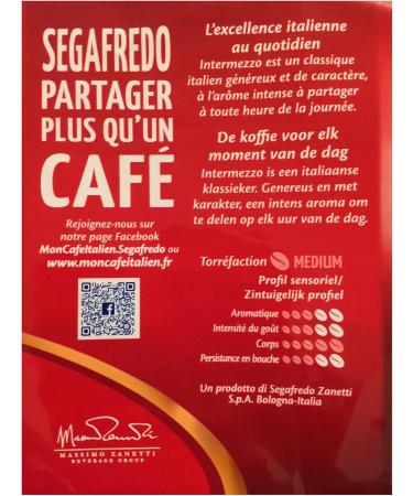 Intermezzo Segafredo Ground Coffee 3 packs of 250 g - Buy Online on GoSupps.com