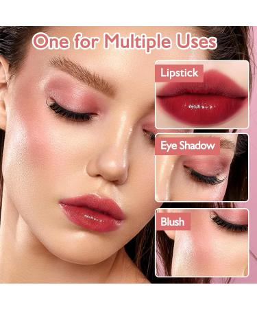 Leogony 3PCS 3 in 1 Lip Tint Stain Long Lasting Non Sticky Lip Stains Waterproof and Sweat Proof Lipstain Set - Buy Online on GoSupps.com