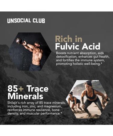 Raw Shilajit Capsules for Men | 10 000mg Pure Himalayan Shilajit with Fulvic Acid & Trace Minerals | Natural Energy Focus & Immune Support | 90 Ct - Buy Online on GoSupps.com