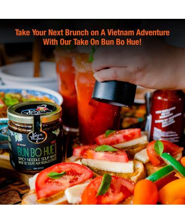 Kopi Thyme Bun Bo Hue Spicy Noodle Soup Base. Traditional Vietnamese Pho Soup Base. Create Easy Meals at Home. Vegan Gluten Free Nut Free Dairy Free Soy Free Plant Based. Made In Canada. 250ml (Pack Of 1) Bun Bo Hue 250 ml (Pack of 1) - Buy Online on GoSupps.com