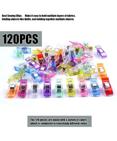 GMMA 120 Pcs Mix Colors Acrylic Sewing Clips - Premium Quilting Clips for Fabric - Storage Bag Clips for Crafts - Buy Online on GoSupps.com