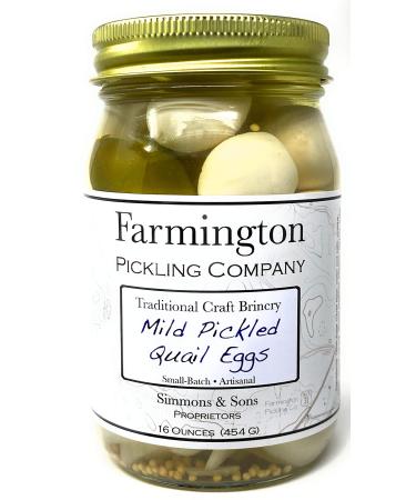Pickled Quail Eggs (Mild) - 16 Ounce Jar