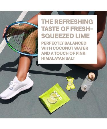 Cure Hydrating Electrolyte Mix - Coconut Water Powder for Dehydration Relief - Vegan & Paleo Friendly - Travel Box of 6 Packets (Lime, 6 Servings) - Buy Online on GoSupps.com