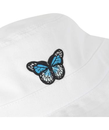 ZLYC Unisex Embroidered Bucket Hat - White Fisherman Cap for Men, Women, Teens | Summer Fashion Accessory - Buy Online on GoSupps.com