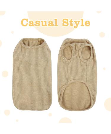 Hjumarayan Washable Dog Sweater for Large & Medium Dogs | Elastic Thin Striped Dog Shirt - XXL Yellow - Buy Online on GoSupps.com