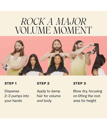 JVN Embody Volumizing Foam 6.7 Fl Oz - Clean, Volume-Boosting Foam for All Hair Types | Adds Fullness, Lasting Hold, Color Safe & Sulfate Free - Buy Online on GoSupps.com