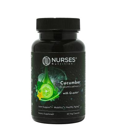 Clinically Studied Premium Cucumber Supplement with Q Actin Joint Support & Recovery 2 Month Supply 60 Capsules Third Party Tested Vegan Gluten Free