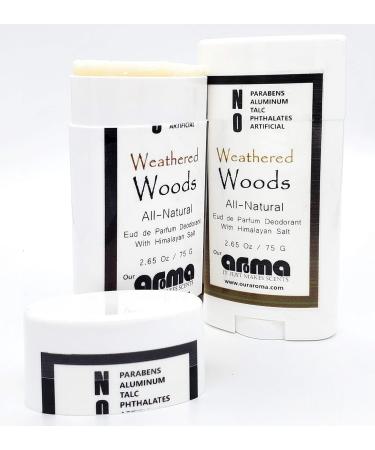 All-Natural Vegan Deodorant for Women & Men - Gluten Free Cruelty Free Aluminum Free - Weathered Woods - Buy Online on GoSupps.com