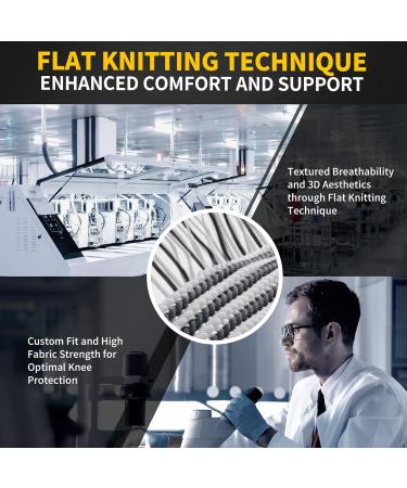 CAMBIVO Knee Brace Support - Upgraded Compression Sleeve for Running Hiking & Basketball | Pain Relief for Arthritis ACL & Meniscus Tear - Small Black - Buy Online on GoSupps.com