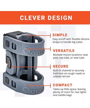 OTTOLOCK Pro Mount - Securely Attach OTTOLOCK Cinch Lock to Bike Frame or Seat Post - Buy Online on GoSupps.com