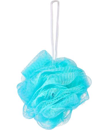 BRUBAKER Cosmetics 5x Peeling & Massage Bath Sponge - Light Blue Shower Sponge with Hanger | Luxury Exfoliating Body Care - Buy Online on GoSupps.com