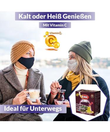 Koza Oregano Instant Beverage Powder Sticks - 50 Pack | Hot & Cold Drink Mix | Turkish Tea Iced Tea & Fruit Tea Powder - Buy Online on GoSupps.com