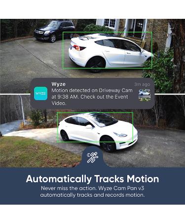 Wyze Cam Pan v3: Indoor/Outdoor 1080p Wi-Fi Security Camera with Motion Tracking, Color Night Vision, 2-Way Audio - Works with Alexa & Google Assistant - Buy Online on GoSupps.com