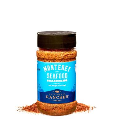 California Rancher | Monterey Seafood & Poultry Seasoning, Ideal for Baked, Roasted and Fried Fish, Seafood Boil Seasoning, Gluten-free, 6oz