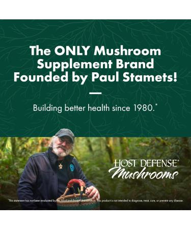 Host Defense MycoBotanicals Capsules - Herbal Supplement with Chaga, Reishi & Maitake Mushrooms - Mushroom Mycelium Supplement for Healthy Balance - 60 Capsules (30 Servings)* - Buy Online on GoSupps.com